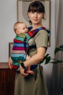 Nosidełko LennyLight z tkaniny skośno-krzyżowej, 100% bawełna , rozmiar standard - KARUZELA BARW