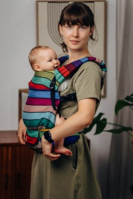 Nosidełko LennyLight z tkaniny skośno-krzyżowej, 100% bawełna , rozmiar standard - KARUZELA BARW