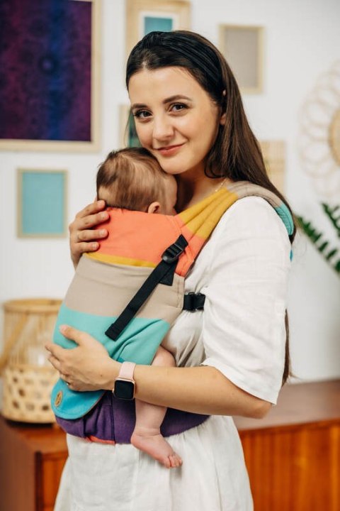 Nosidełko LennyLight z tkaniny skośno-krzyżowej, 100% bawełna , rozmiar standard - PASTELS