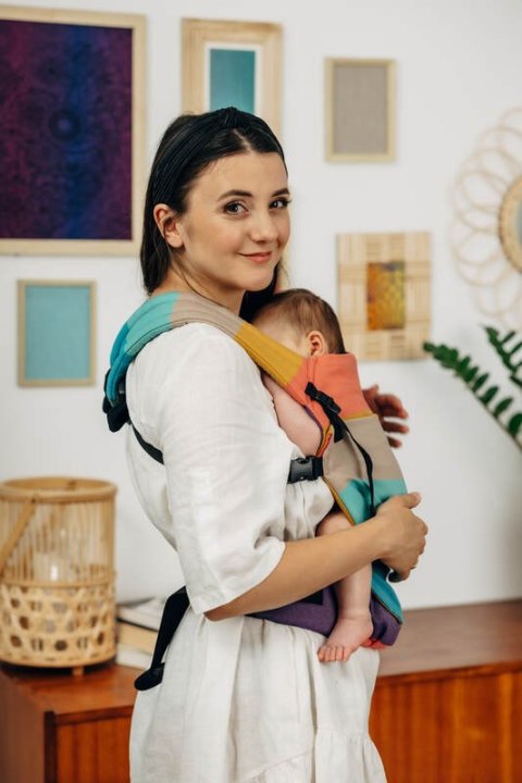 Nosidełko LennyLight z tkaniny skośno-krzyżowej, 100% bawełna , rozmiar standard - PASTELS