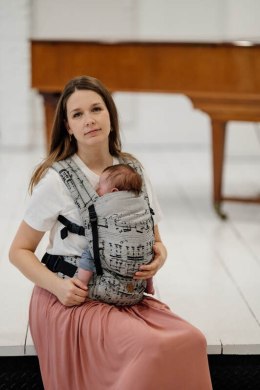 Nosidełko LennyLight z tkaniny żakardowej 100% bawełna , rozmiar standard - MELODY - POLONAISE