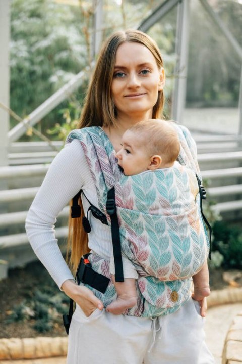 Nosidełko LennyLight z tkaniny żakardowej 100% bawełna , rozmiar standard - ZAPLĄTANI - PLAIT