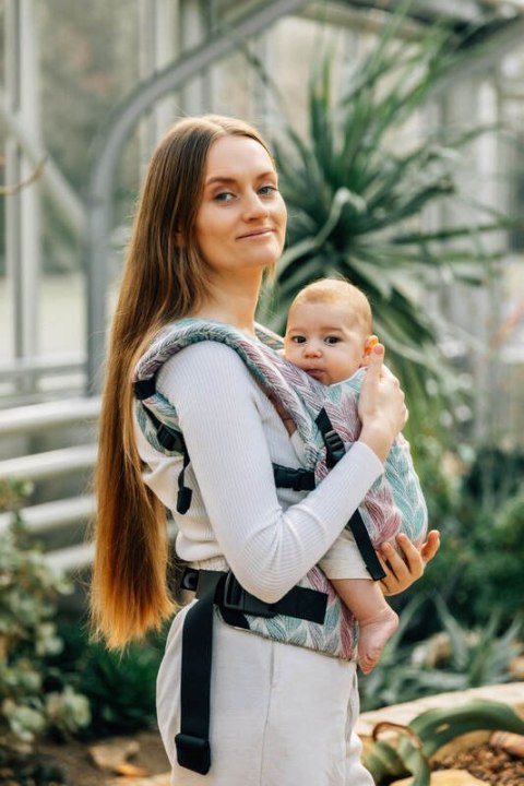 Nosidełko LennyLight z tkaniny żakardowej 100% bawełna , rozmiar standard - ZAPLĄTANI - PLAIT