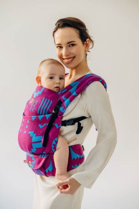 Nosidełko LennyLight z tkaniny żakardowej, rozmiar standard (56% wełna merino, 27% bawełna czesana, 17% jedwab noil) - EKSPERYME