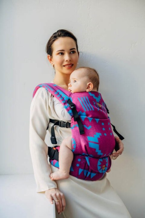Nosidełko LennyLight z tkaniny żakardowej, rozmiar standard (56% wełna merino, 27% bawełna czesana, 17% jedwab noil) - EKSPERYME