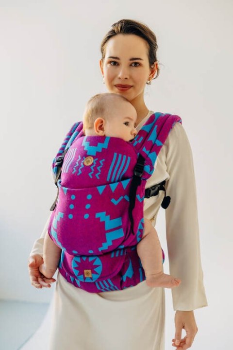 Nosidełko LennyLight z tkaniny żakardowej, rozmiar standard (56% wełna merino, 27% bawełna czesana, 17% jedwab noil) - EKSPERYME