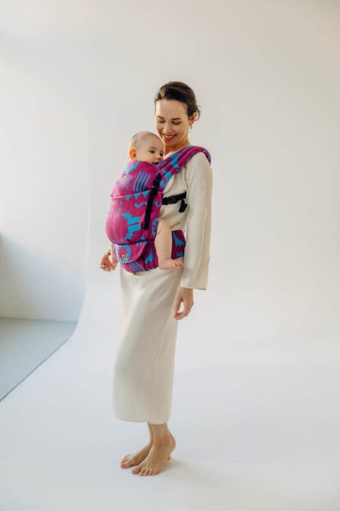 Nosidełko LennyLight z tkaniny żakardowej, rozmiar standard (56% wełna merino, 27% bawełna czesana, 17% jedwab noil) - EKSPERYME
