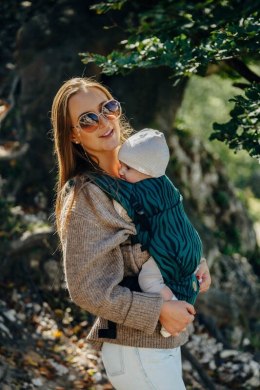 Nosidełko LennyLight z tkaniny żakardowej (63% bawełna, 37% wełna merino), rozmiar standard - ZEBRA - SAVANNA