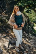Nosidełko LennyLight z tkaniny żakardowej (63% bawełna, 37% wełna merino), rozmiar standard - ZEBRA - SAVANNA