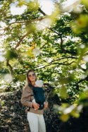 Nosidełko LennyLight z tkaniny żakardowej (63% bawełna, 37% wełna merino), rozmiar standard - ZEBRA - SAVANNA