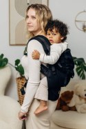 Nosidełko LennyPreschool, splot jodełkowy, 100% bawełna, rozmiar preschool - MAŁA JODEŁKA CZARNY HEBAN