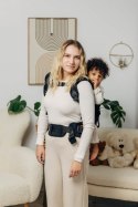 Nosidełko LennyPreschool, splot jodełkowy, 100% bawełna, rozmiar preschool - MAŁA JODEŁKA CZARNY HEBAN