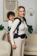 Nosidełko LennyPreschool, splot jodełkowy, 100% bawełna, rozmiar preschool - MAŁA JODEŁKA CZARNY HEBAN