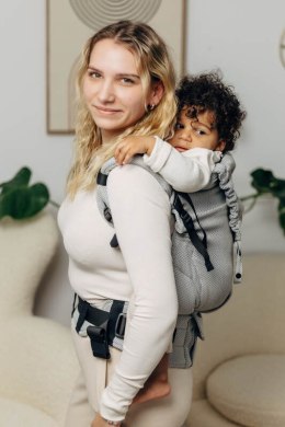 Nosidełko LennyPreschool, splot jodełkowy, 100% bawełna, rozmiar preschool - MAŁA JODEŁKA SZARA