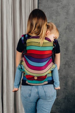 Nosidełko LennyPreschool z tkaniny skośno-krzyżowej 100% bawełna, rozmiar preschool - KARUZELA BARW