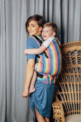 Nosidełko LennyPreschool z tkaniny skośno-krzyzowej 100% bawełna, rozmiar preschool - LUNA