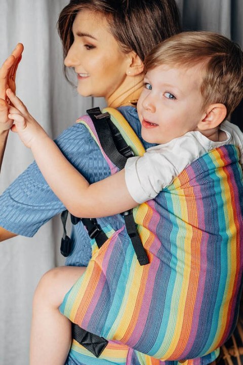 Nosidełko LennyPreschool z tkaniny skośno-krzyzowej 100% bawełna, rozmiar preschool - LUNA