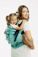 Nosidełko LennyPreschool z tkaniny skośno-krzyżowej 100% bawełna, rozmiar preschool - MATCHA