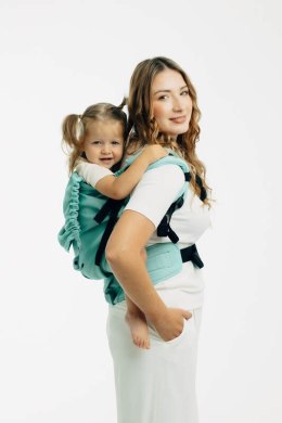 Nosidełko LennyPreschool z tkaniny skośno-krzyżowej 100% bawełna, rozmiar preschool - MATCHA