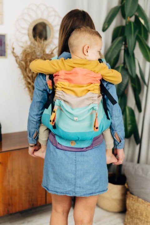 Nosidełko LennyPreschool z tkaniny skośno-krzyżowej 100% bawełna, rozmiar preschool - PASTELS