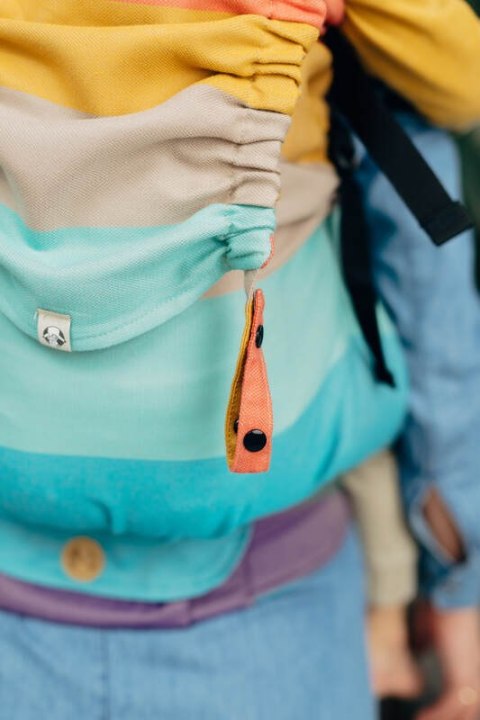 Nosidełko LennyPreschool z tkaniny skośno-krzyżowej 100% bawełna, rozmiar preschool - PASTELS