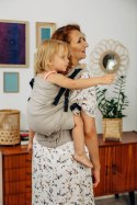 Nosidełko LennyPreschool z tkaniny skośno-krzyżowej 100% bawełna, rozmiar preschool - PEANUT BUTTER