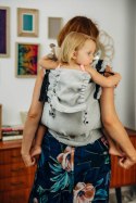 Nosidełko LennyPreschool z tkaniny skośno-krzyżowej (58% bawełna, 42% len), rozmiar preschool - COAST