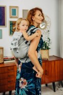 Nosidełko LennyPreschool z tkaniny skośno-krzyżowej (58% bawełna, 42% len), rozmiar preschool - COAST