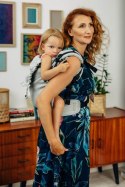 Nosidełko LennyPreschool z tkaniny skośno-krzyżowej (58% bawełna, 42% len), rozmiar preschool - COAST