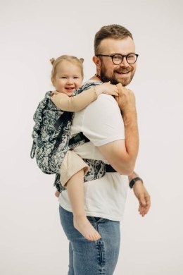 Nosidełko LennyPreschool z tkaniny żakardowej 100% bawełna, rozmiar preschool - CLOCKWORK - FIX IT