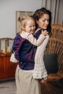 Nosidełko LennyPreschool z tkaniny żakardowej 100% bawełna, rozmiar preschool - DZIKIE WINO - BOUQUET