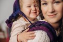 Nosidełko LennyPreschool z tkaniny żakardowej 100% bawełna, rozmiar preschool - DZIKIE WINO - BOUQUET
