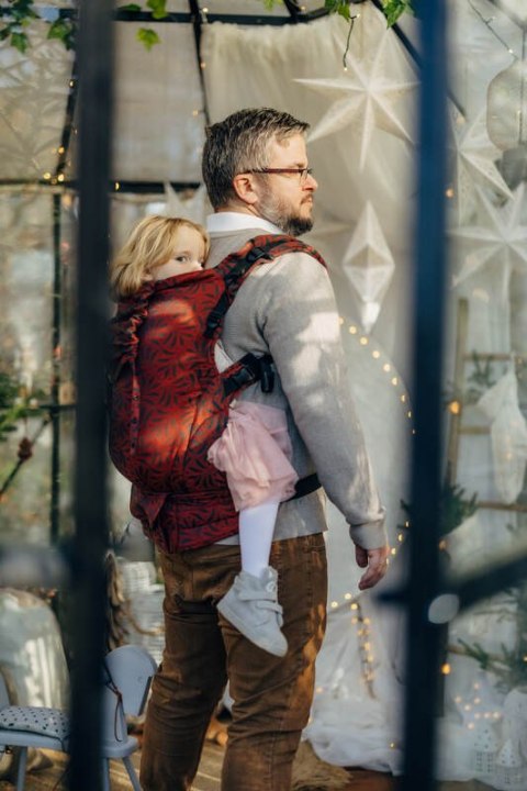Nosidełko LennyPreschool z tkaniny żakardowej 100% bawełna, rozmiar preschool - INFINITY - GERDA