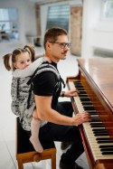 Nosidełko LennyPreschool z tkaniny żakardowej 100% bawełna, rozmiar preschool - MELODY - POLONAISE