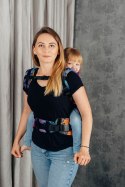 Nosidełko LennyPreschool z tkaniny żakardowej 100% bawełna, rozmiar preschool - PARK JURAJSKI - NOWA ERA
