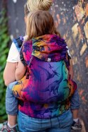 Nosidełko LennyPreschool z tkaniny żakardowej 100% bawełna, rozmiar preschool - PARK JURAJSKI - NOWA ERA