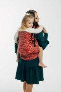 Nosidełko LennyPreschool z tkaniny żakardowej 100% bawełna, rozmiar preschool - PAWI OGON - HOLIDAY