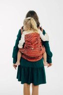 Nosidełko LennyPreschool z tkaniny żakardowej 100% bawełna, rozmiar preschool - PAWI OGON - HOLIDAY