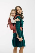Nosidełko LennyPreschool z tkaniny żakardowej 100% bawełna, rozmiar preschool - PAWI OGON - HOLIDAY