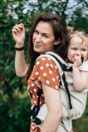 Nosidełko LennyPreschool z tkaniny żakardowej 100% len, rozmiar preschool - ARROW - WHISPER