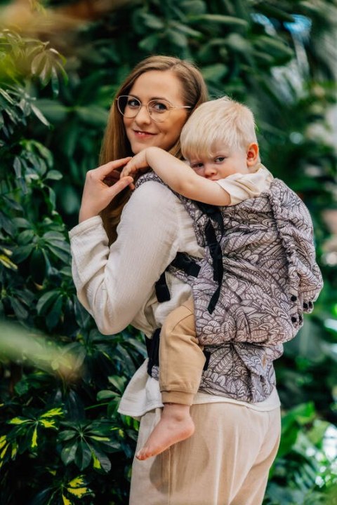 Nosidełko LennyPreschool z tkaniny żakardowej (100% wiskoza bambusowa), rozmiar preschool - WOLNY DUCH - GAJUSZ
