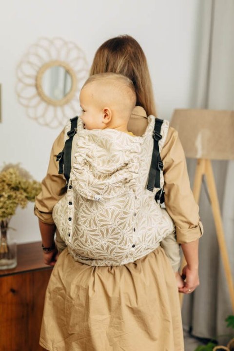Nosidełko LennyPreschool z tkaniny żakardowej (50% bawełna, 50% wiskoza bambusowa), rozmiar preschool - INFINITY - GOLDEN HOUR