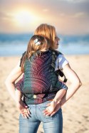Nosidełko LennyPreschool z tkaniny żakardowej (60% bawełna, 28% wełna merino, 8% jedwab, 4% kaszmir), rozmiar preschool - PAWI 