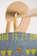 Nosidełko LennyPreschool z tkaniny żakardowej, rozmiar preschool (37% bawełna czesana, 28% wełna merino, 23% jedwab noil, 8% je