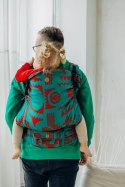 Nosidełko LennyPreschool z tkaniny żakardowej, rozmiar preschool (74% wełna merino, 26% bawełna czesana) - EKSPERYMENT nr 28