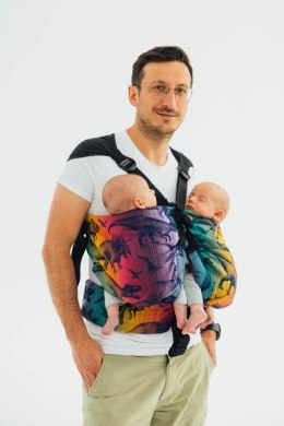 Nosidełko LennyTwin z tkaniny żakardowej 100% bawełna, rozmiar standard - PARK JURAJSKI - NOWA ERA
