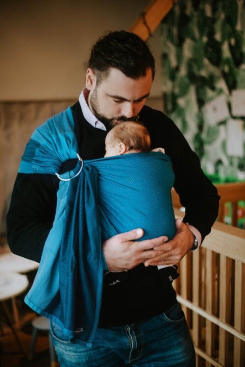 Chusta kółkowa, splot jodełkowy, (100% bawełna), ramię bez zakładek - MAŁA JODEŁKA FADO - standard 1.8m (druig gatunek)