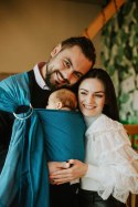 Chusta kółkowa, splot jodełkowy, (100% bawełna), ramię bez zakładek - MAŁA JODEŁKA FADO - standard 1.8m (druig gatunek)