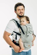 Moje Pierwsze Nosidełko LennyUpGrade PRO, splot jodełkowy, 100% bawełna , rozmiar standard - MAŁA JODEŁKA SZARA