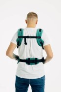 Nosidełko LennyUpGrade PRO, splot jodełkowy, 100% bawełna , rozmiar standard - MAŁA JODEŁKA OMBRE ZIELEŃ